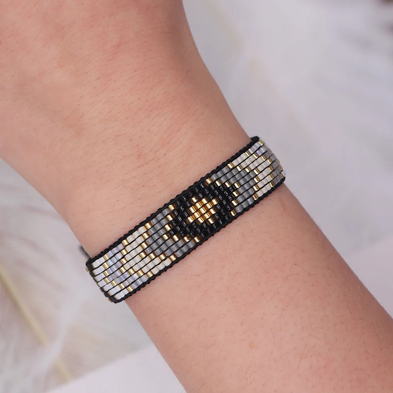 Pulsera Miyuki Diamantes