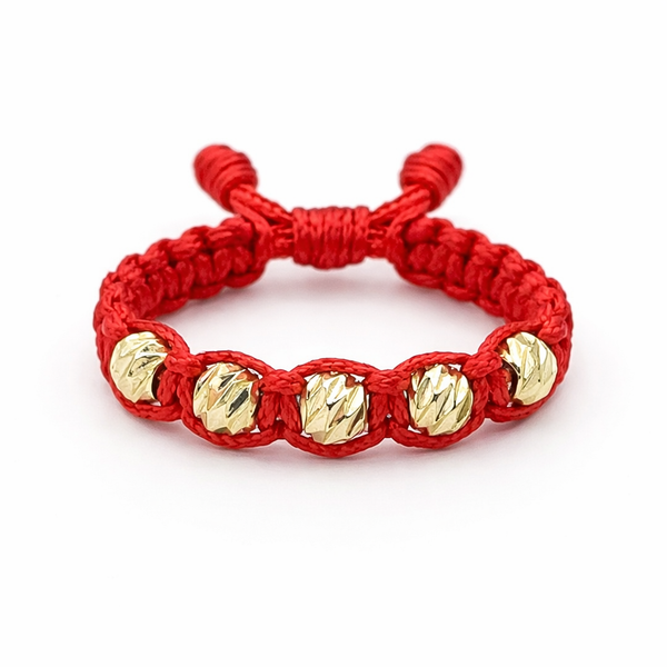 Anillo Tejido Trenzado Diamantado en Oro 18K