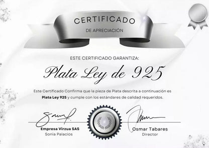 Certificado de Plata de Ley 925 de Autenticación