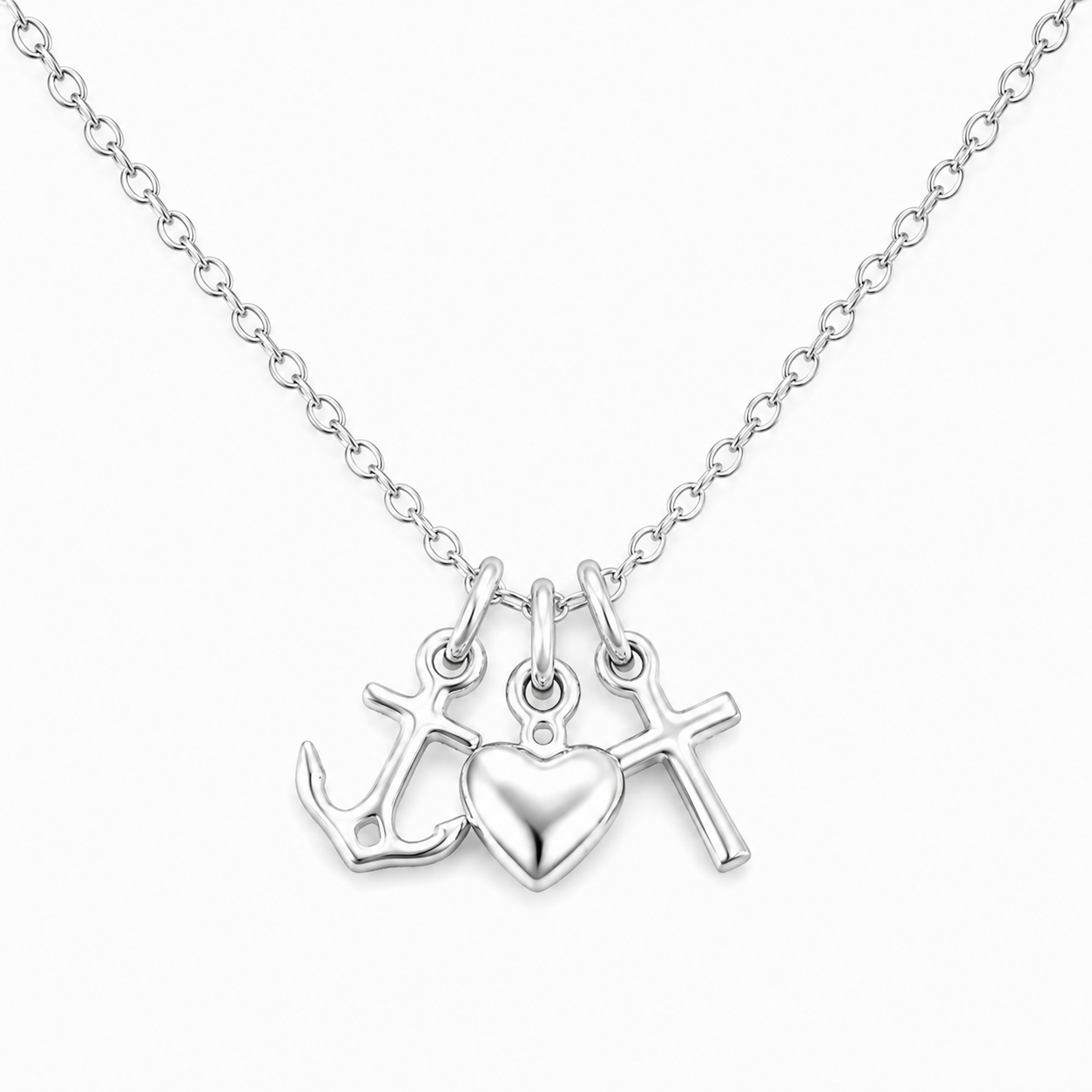 Collar de las Tres Gracias en Plata Ley