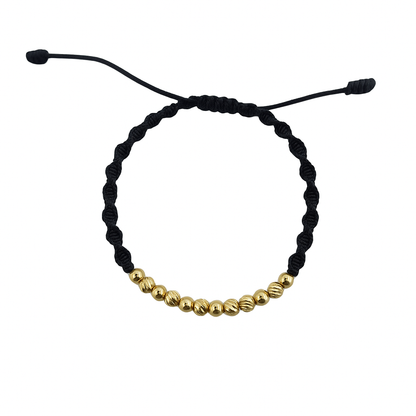 Pulsera Zig-Zag Balines de Oro