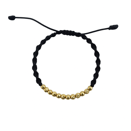 Pulsera Zig-Zag Balines de Oro