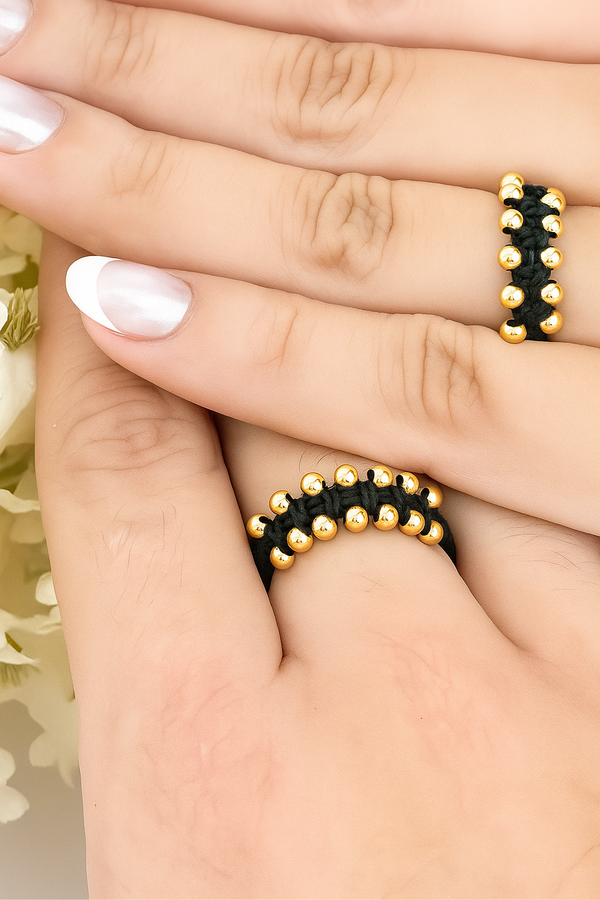 Anillo Tejido Balines Expuestos