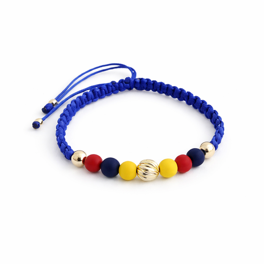 Pulsera Colombia Central Diamantado 18k