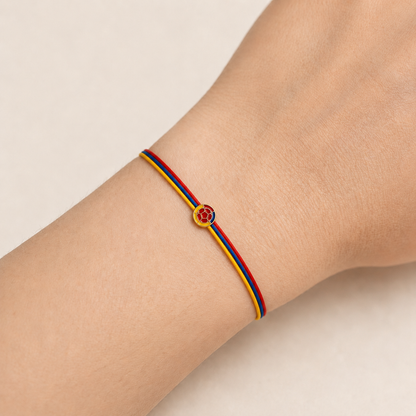 Pulsera Selección Colombia en Pasador Oro 18k