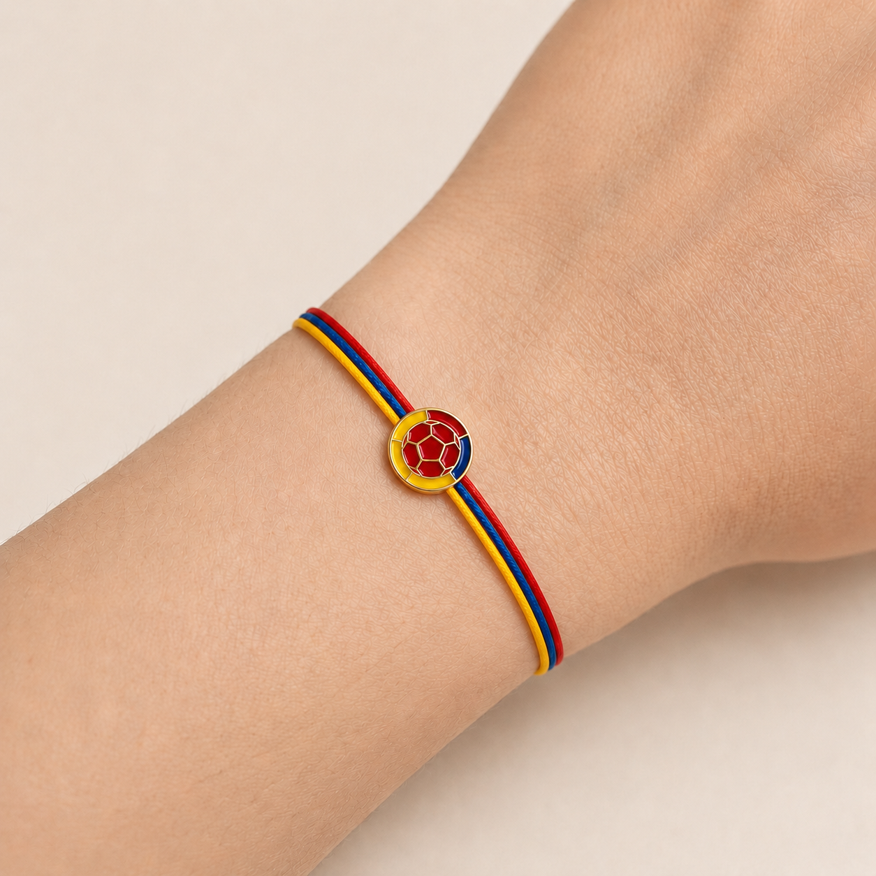 Pulsera Selección Colombia en Pasador Oro 18k