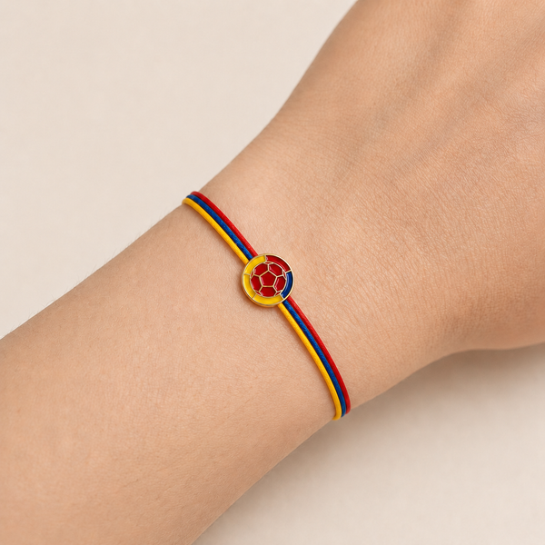Pulsera Selección Colombia en Pasador Oro 18k