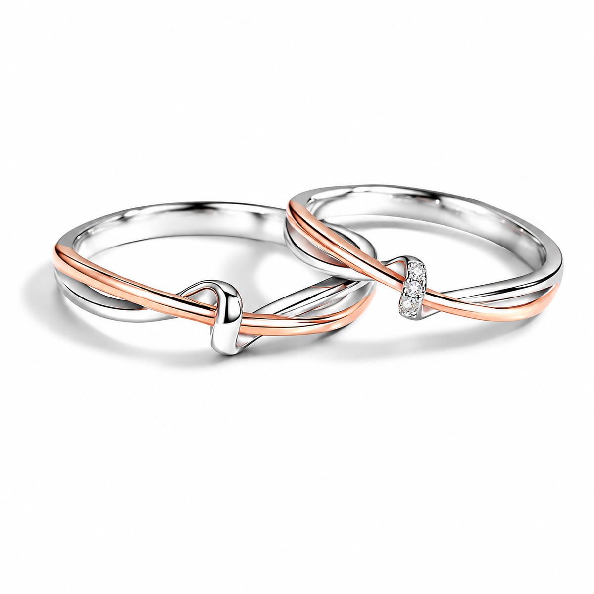Argollas de Plata Nudo de Amor