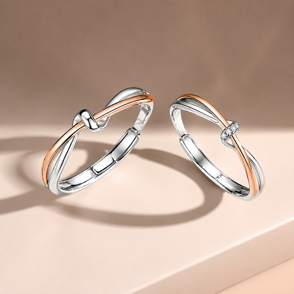 Argollas de Plata Nudo de Amor
