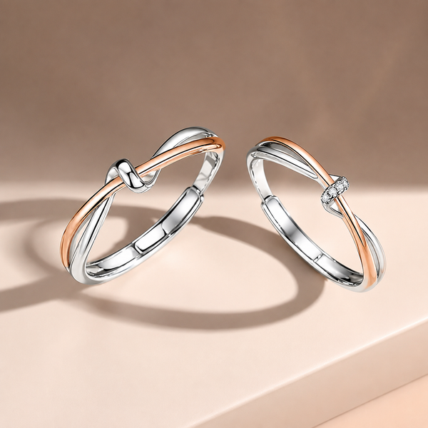 Argollas de Plata Nudo de Amor