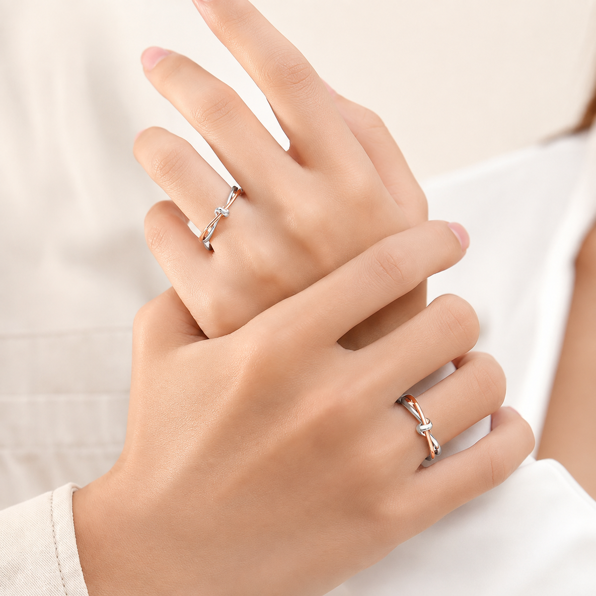 Argollas de Plata Nudo de Amor