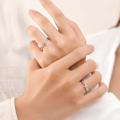 Argollas de Plata Nudo de Amor