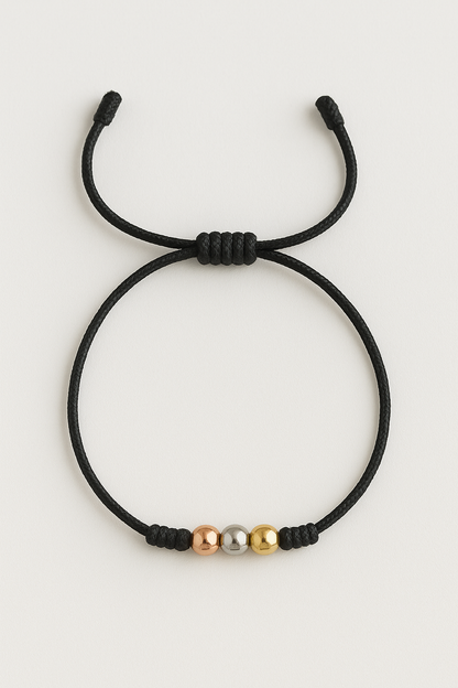 Pulsera Tres Oros Balín de 4mm