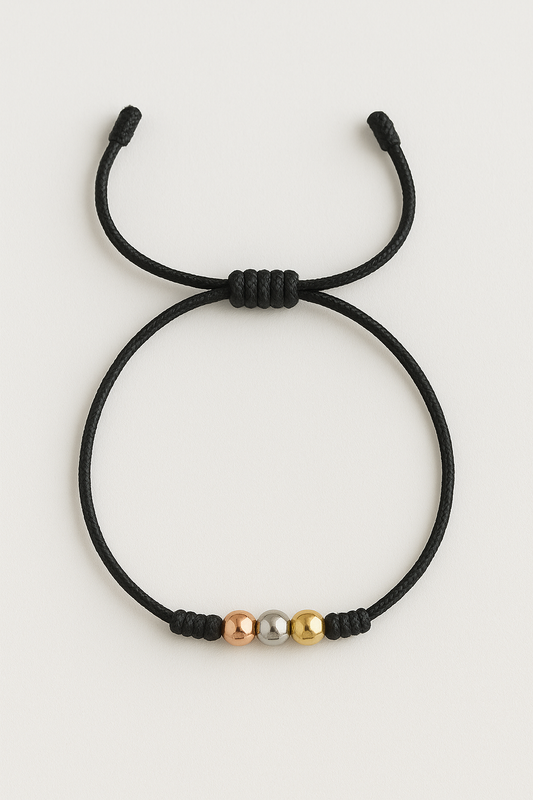 Pulsera Tres Oros Balín de 4mm