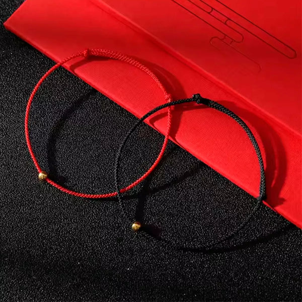 Pulsera Hilo Pepita De Oro 4mm