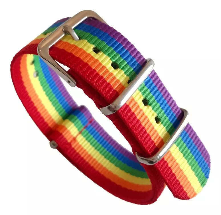 Pulsera Manilla Arcoiris Orgullo Lgbt Pride Inoxidable