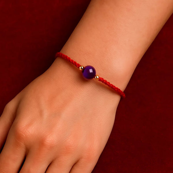 Pulsera Cuarzo Natural + Oro 18k