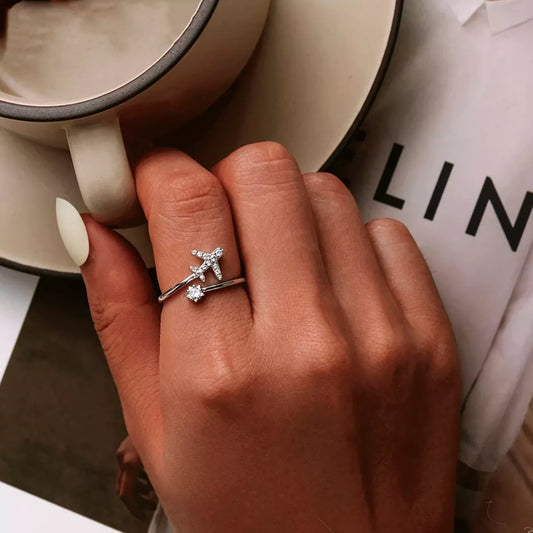 Anillo Volar Ajustable Hecho En Plata Ley 925 + Certificado