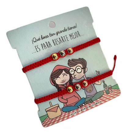 Manilla/pulsera De Los Tres Oros Color Negro Hecho En Rodio