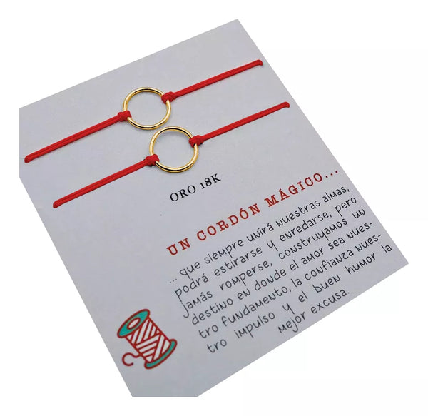 Pulseras Conexión Amor Eterno Aro 18k