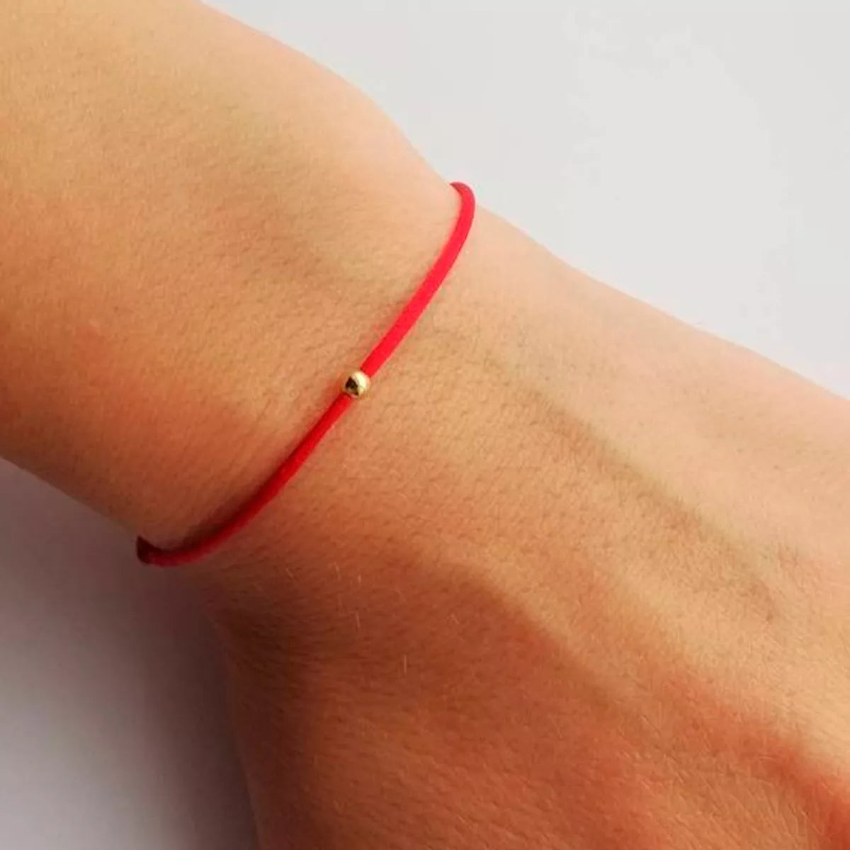 Pulsera Hilo Rojo Con Pepita De Oro 18 Kilates Garantizado