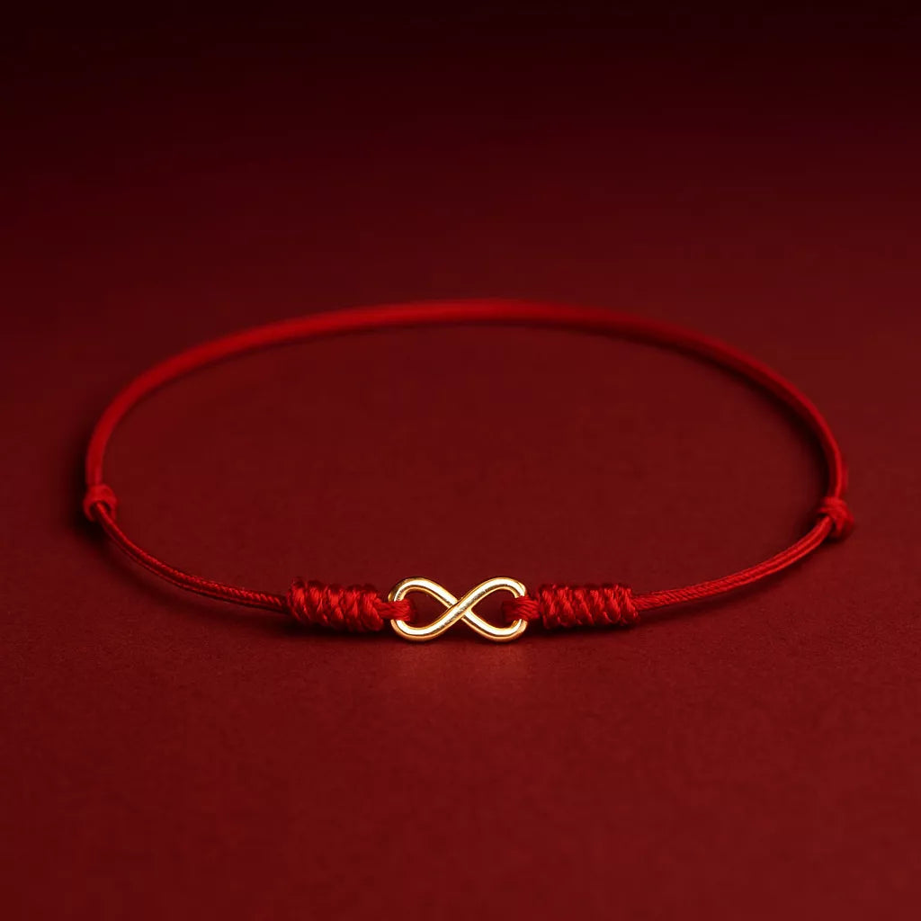 Pulsera Del Infinito Para Siempre En Oro De 18 Kilates Real