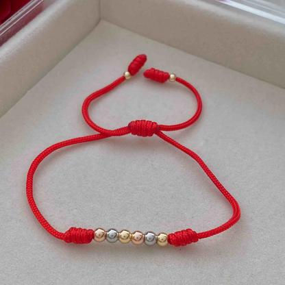 Pulsera Tres Oros 4mm