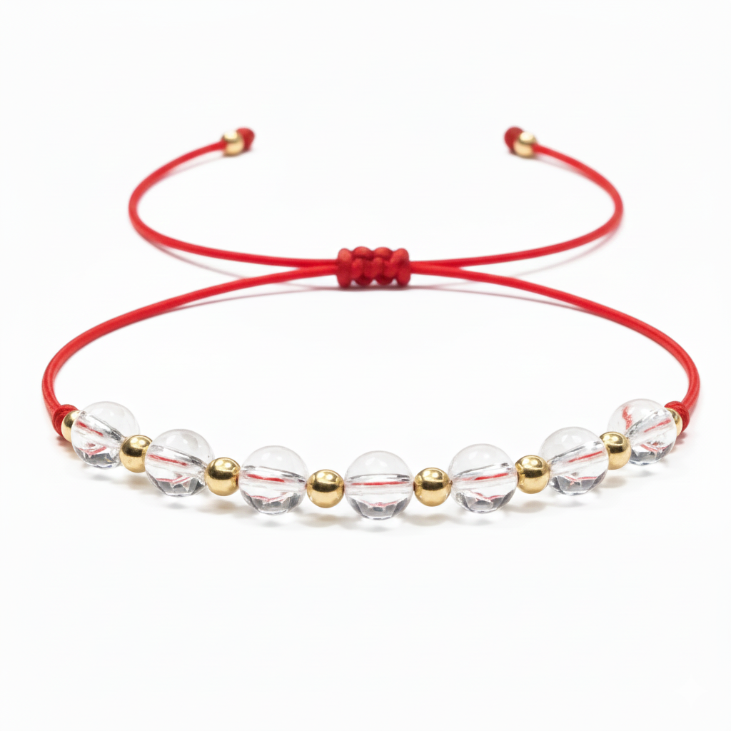 Pulsera Balines 18k 7 Cuarzo Naturales