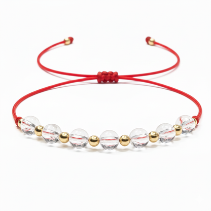 Pulsera Balines 18k 7 Cuarzo Naturales