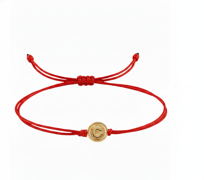 Pulsera Letra Personalizada Mini en Nudos Oro 18k