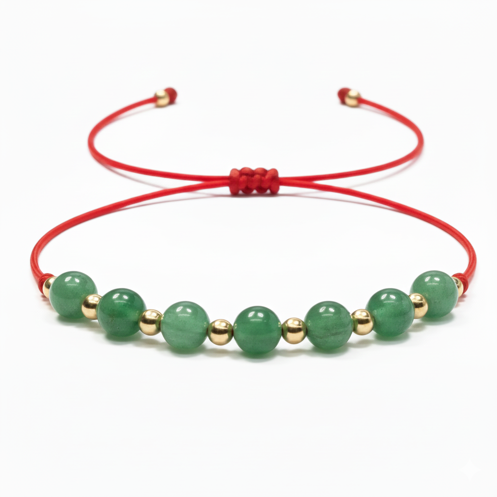 Pulsera Balines 18k 7 Cuarzo Naturales
