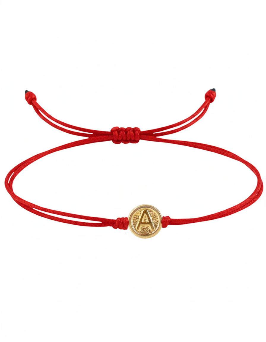 Pulsera Letra Personalizada Mini en Nudos Oro 18k