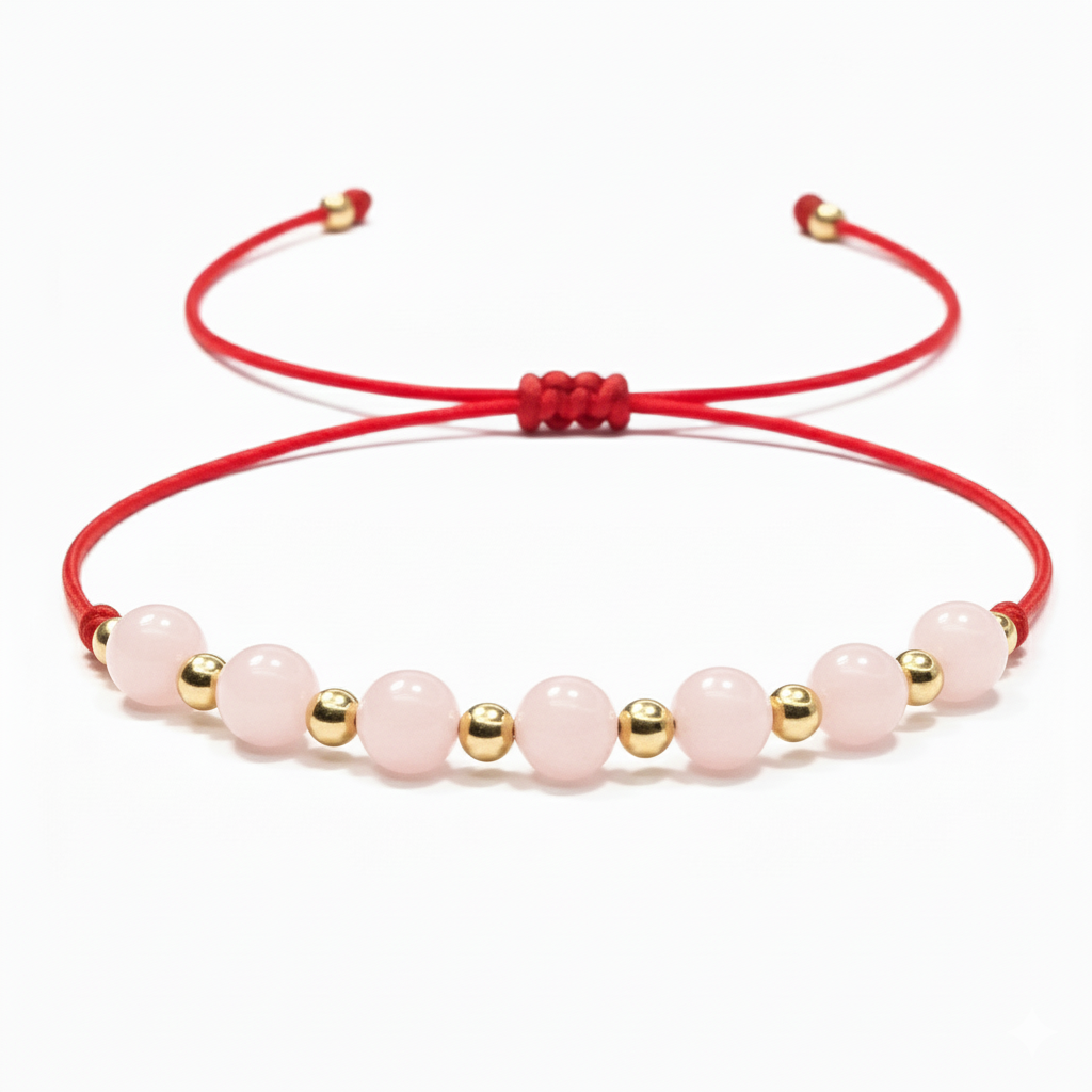Pulsera Balines 18k 7 Cuarzo Naturales