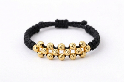 Anillo Tejido Tres Carriles 18k