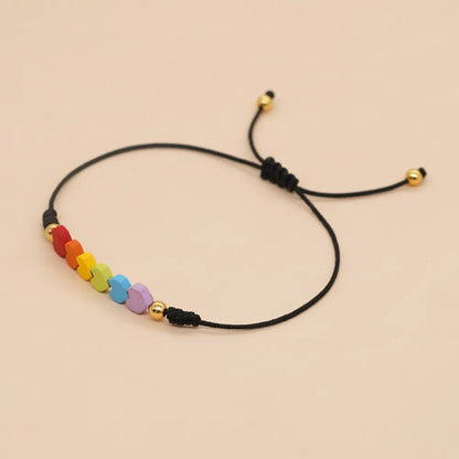 🌈 Pulseras Hilo Multicolor del Destino de Corazones LGTBI / LGBTQ+ Pride