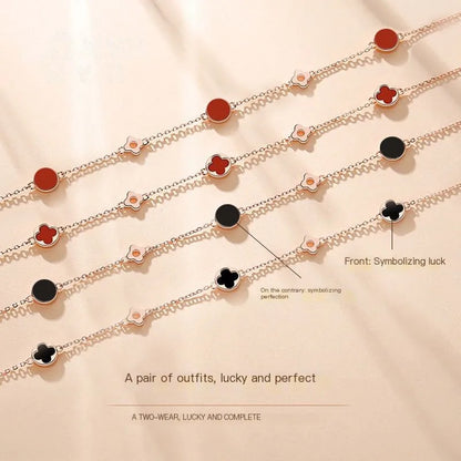 Pulsera de Trébol en Plata de ley Simple, Moderna y Lujosa