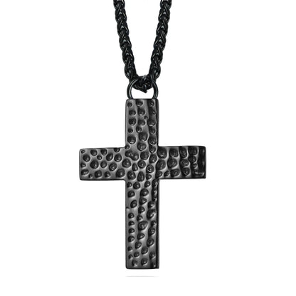 Colgante Cruz En Acero Chapado En Oro (No Se decolora)