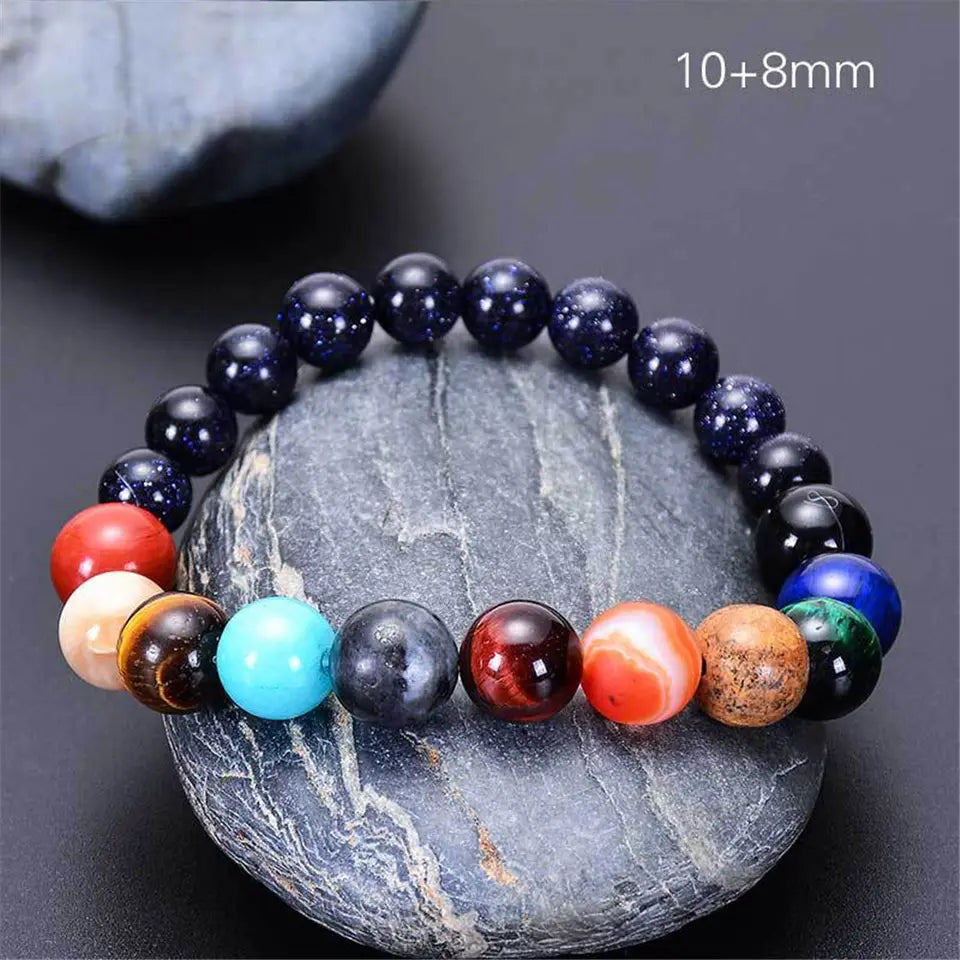 Pulsera de los Planetas de Piedras Naturales