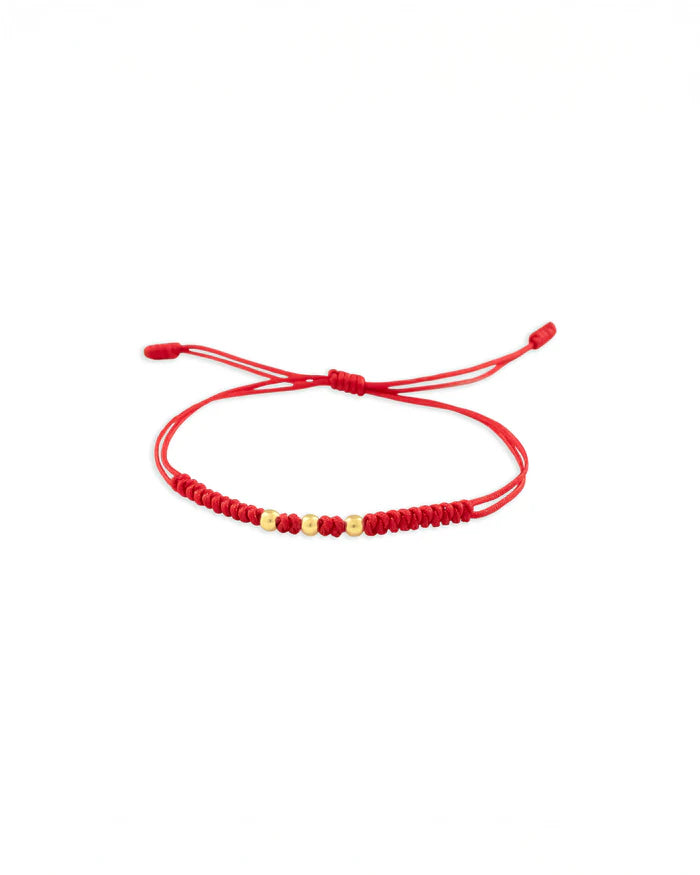 Pulsera Tres Balines 18k