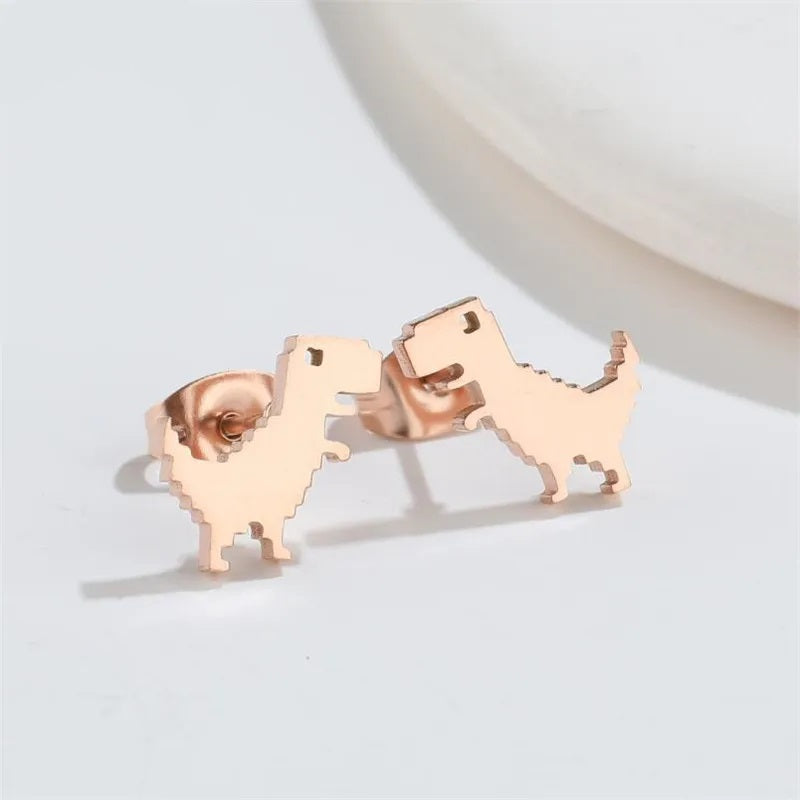 Pendientes de Dinosaurio en Topos