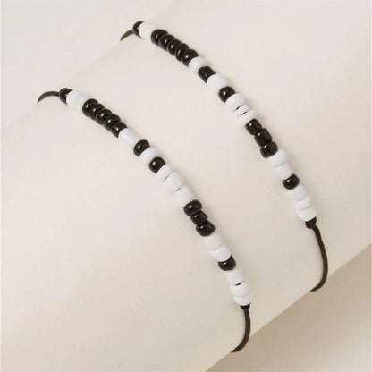 Pulsera Cuentas Código Morse Te Amo de Cuentas De Arroz