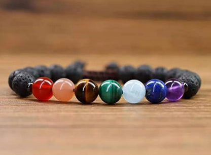 Pulsera 7 chakras ajustable