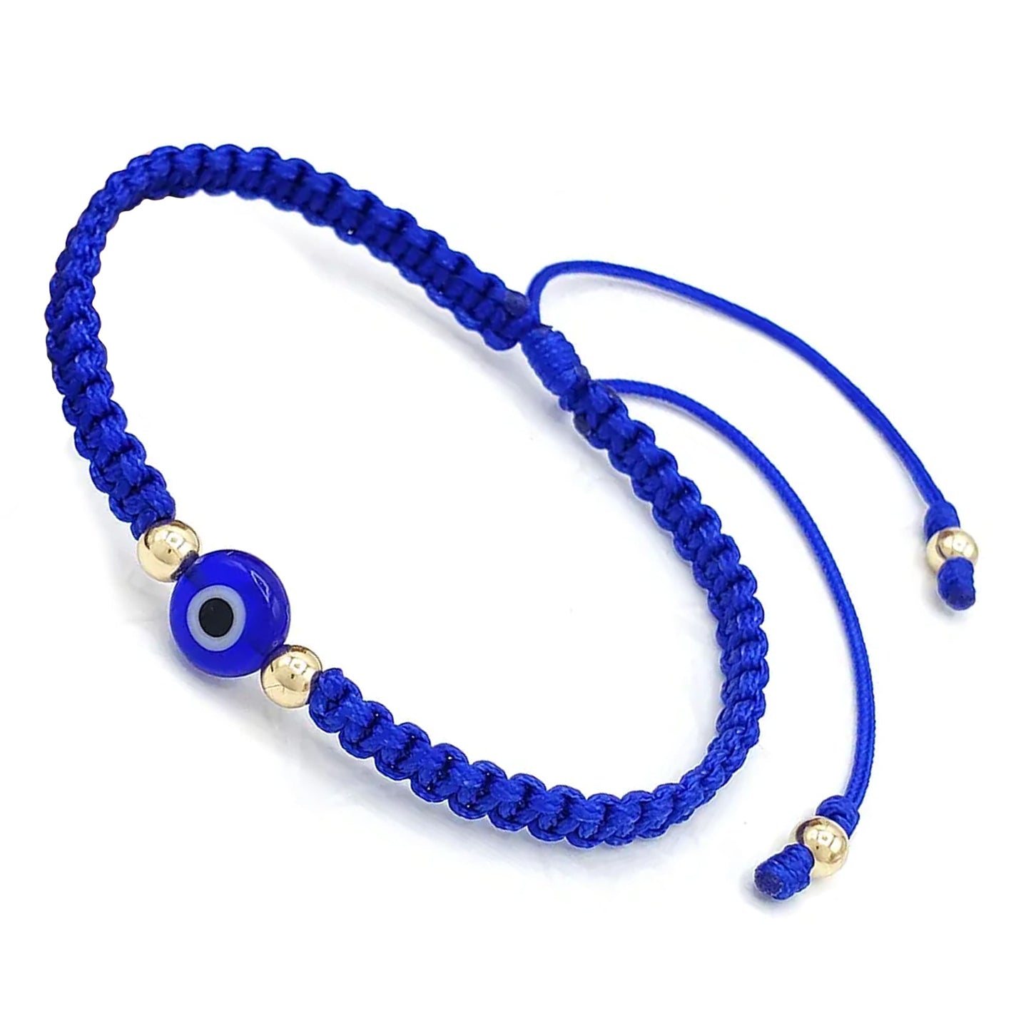 Pulsera Ojo Turco Azul en Oro 18kilates