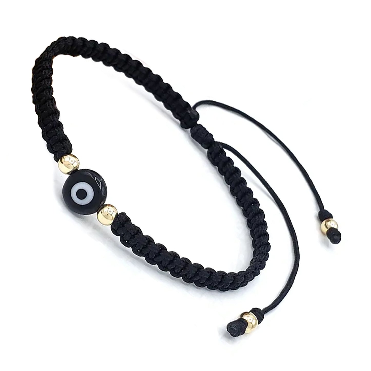 Pulsera Ojo Turco Negro 18k en Oro