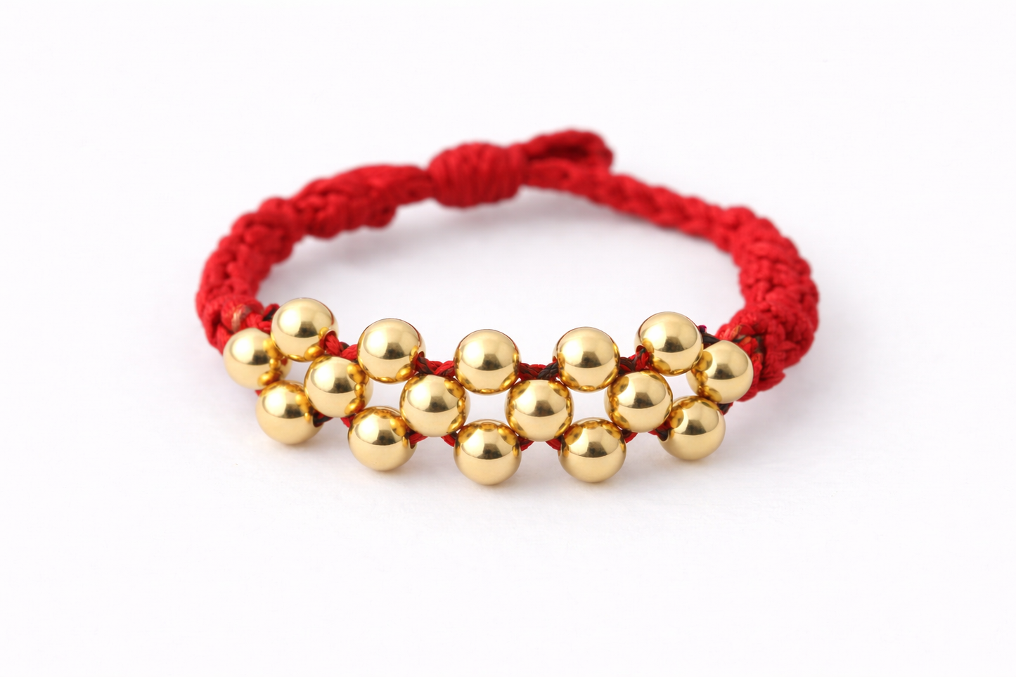 Anillo Tejido Tres Carriles 18k