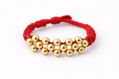 Anillo Tejido Tres Carriles 18k