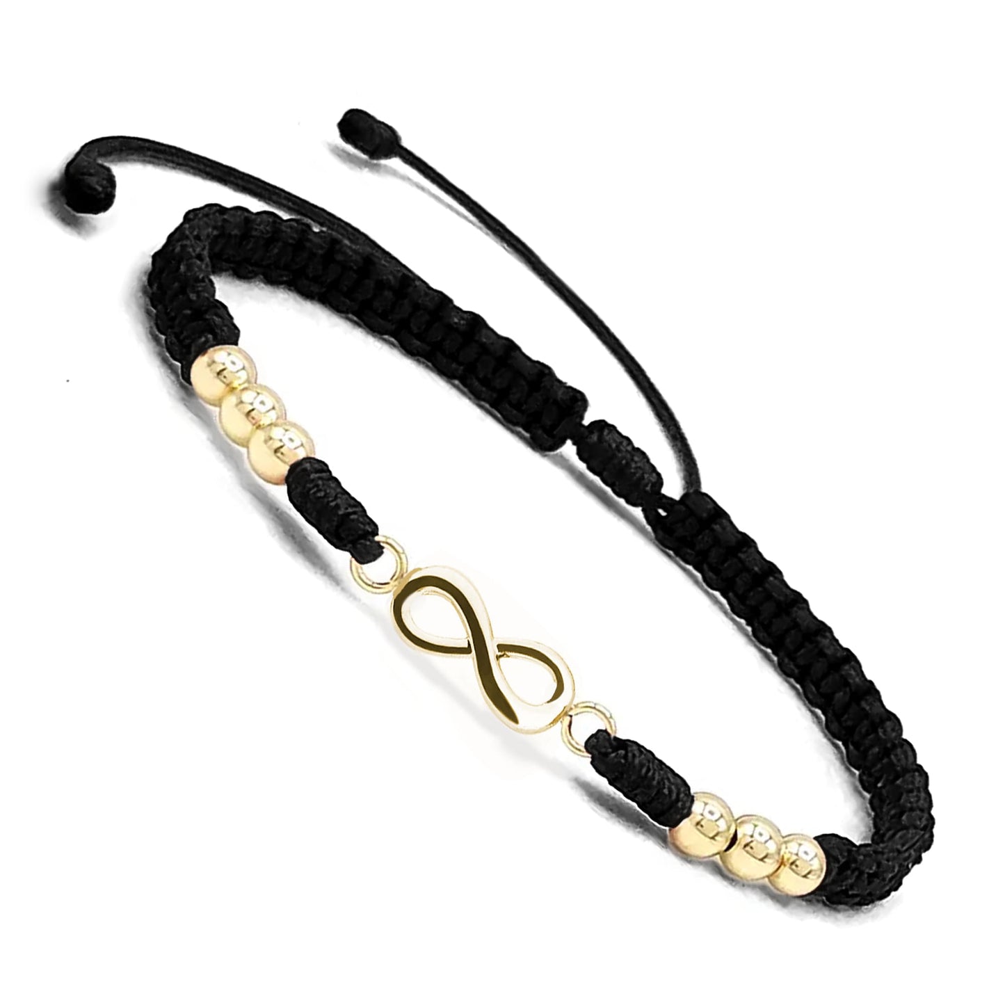 Pulsera del Infinito 18K Negra