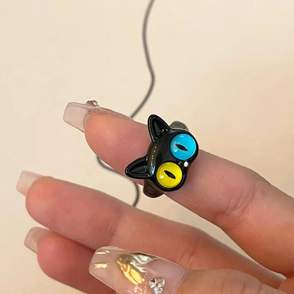 Anillo Gato Dulce Ojos Grandes