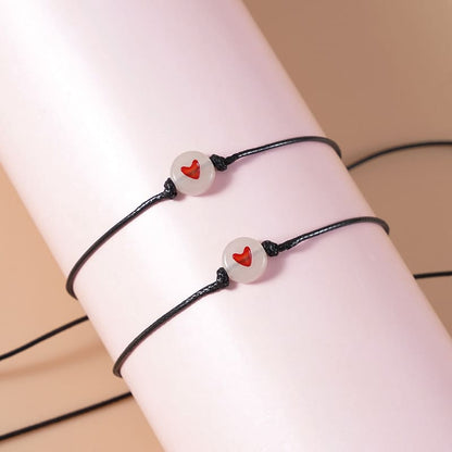 Pulseras De Promesa Para Pareja De Corazón Luminoso X2 (par)