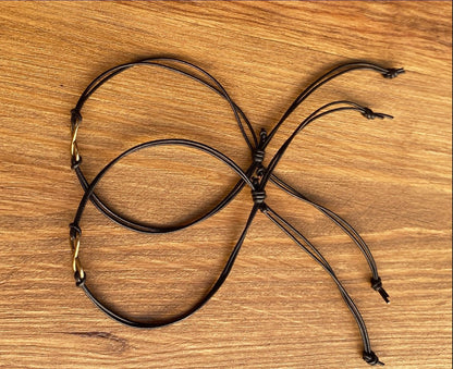 Pulsera Infinito Vintage en Cuero
